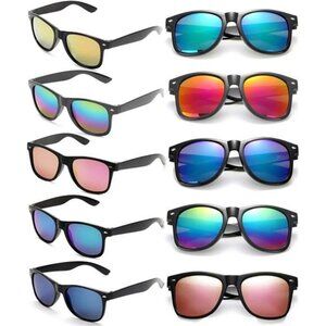 10 Pack Sunglasses‎ Bulk for Adults Party Favors Retro Classic Shades